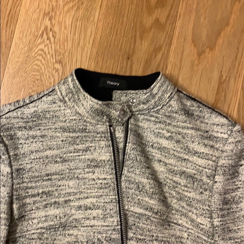 Theory Tweed Motorcycle Jacket - Picture 6 of 8